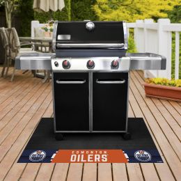 Edmonton Oilers Grill Mat - Vinyl 26 x 42