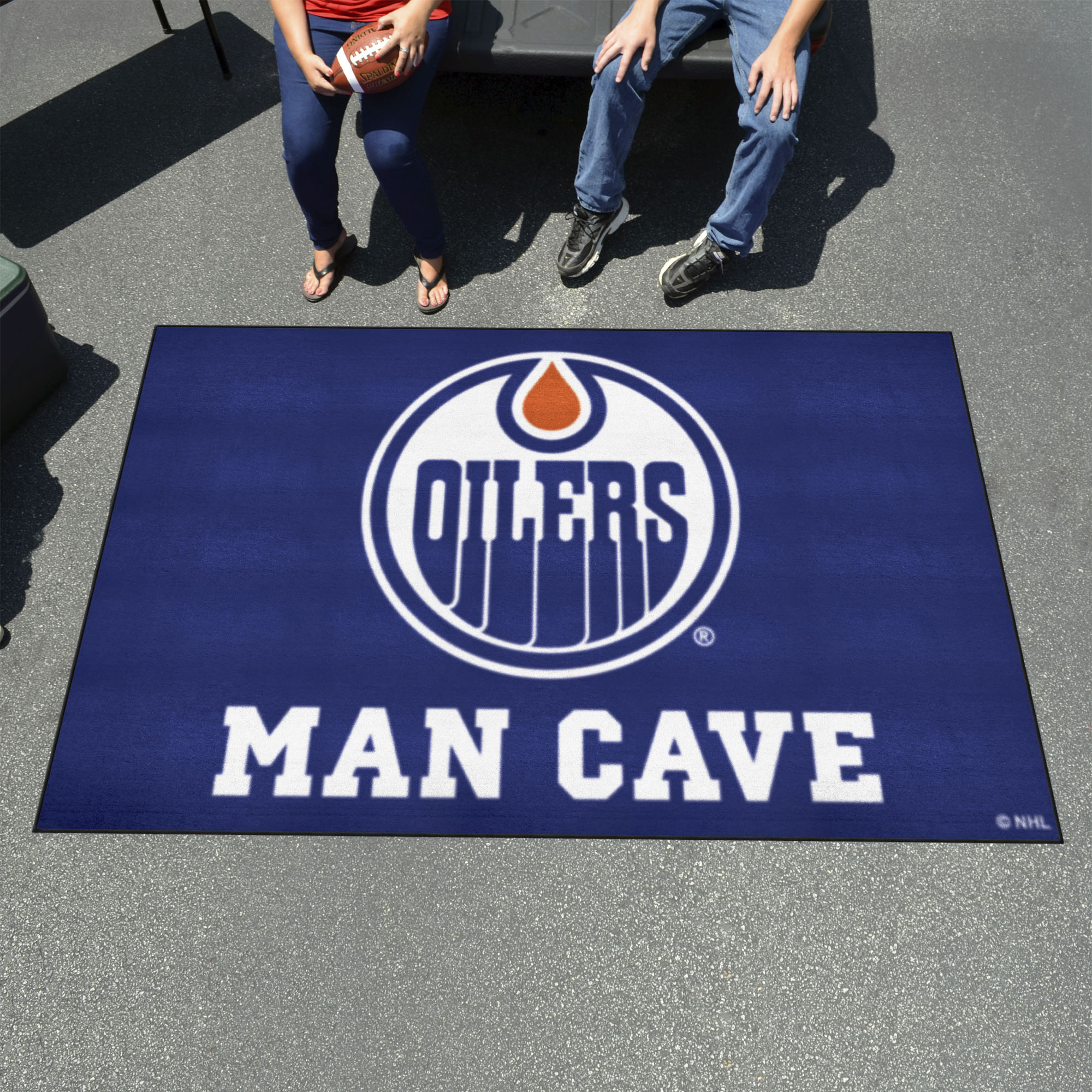 Edmonton Oilers Man Cave Ulti-Mat - Nylon 60 x 96