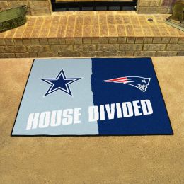 Cowboys - Patriots House Divided Mat - 34 x 45