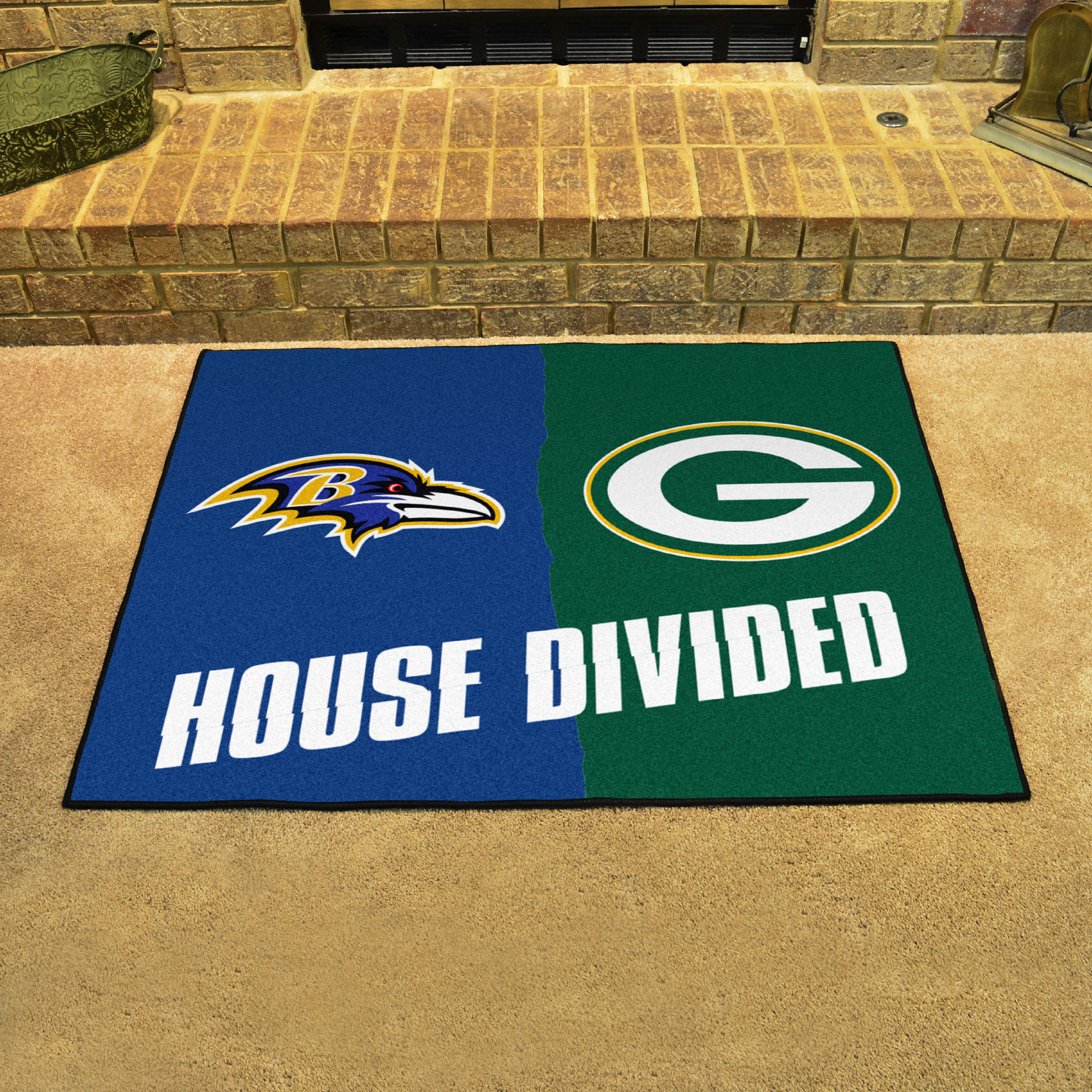 Ravens - Packers House Divided Mat - 34 x 45