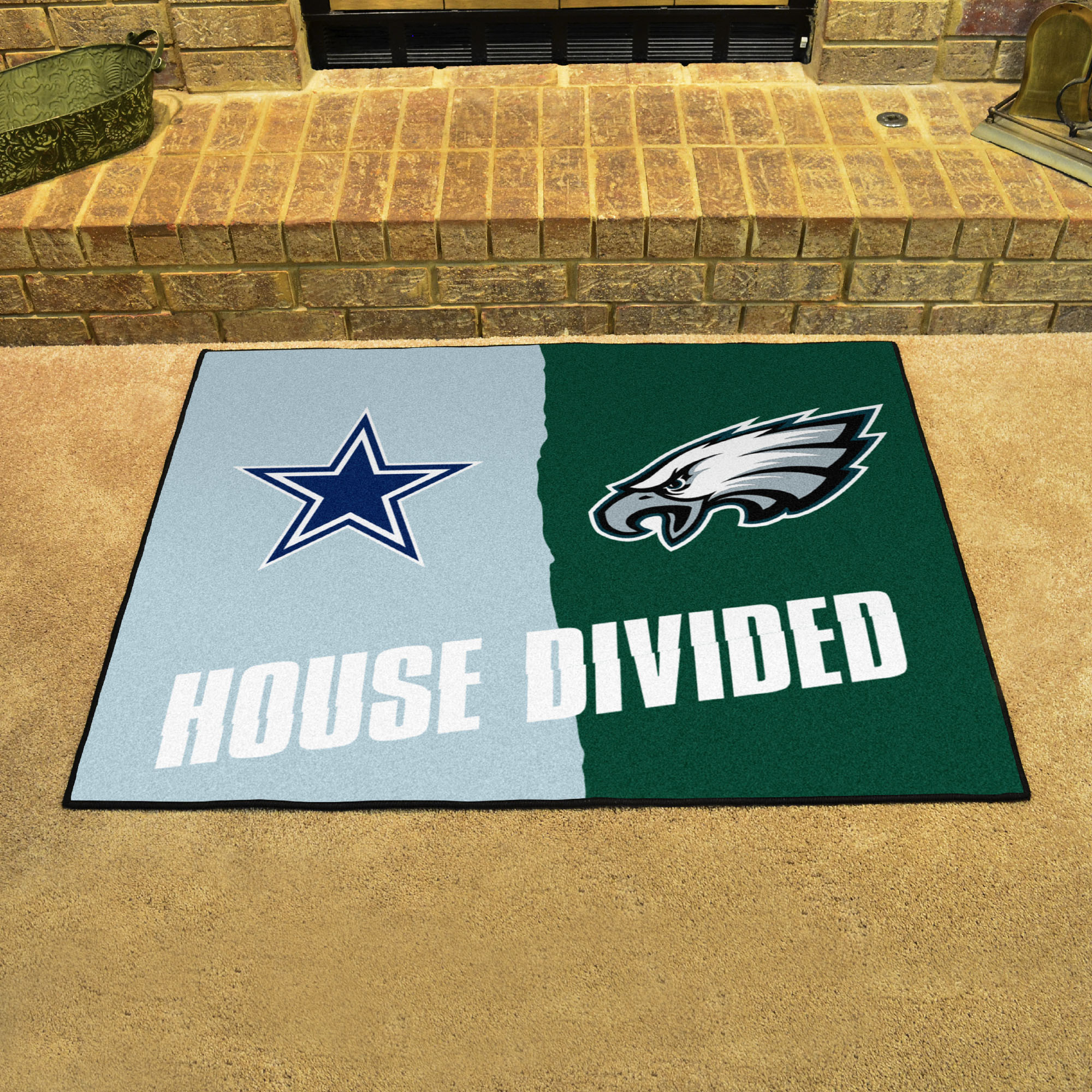 Cowboys - Eagles House Divided Mat - 34 x 45