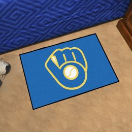 Milwaukee Brewers "Ball in Glove" Starter MLB Door Mat