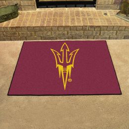 Arizona State Pitchfork Logo All Star  Vinyl Backed Floor Mat