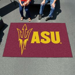 Arizona State Pitchfork Logo Outdoor Nylon Ulti-Mat Area Rug