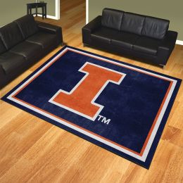 University of Illinois Area Rug â€“ Nylon 8â€™ x 10â€™