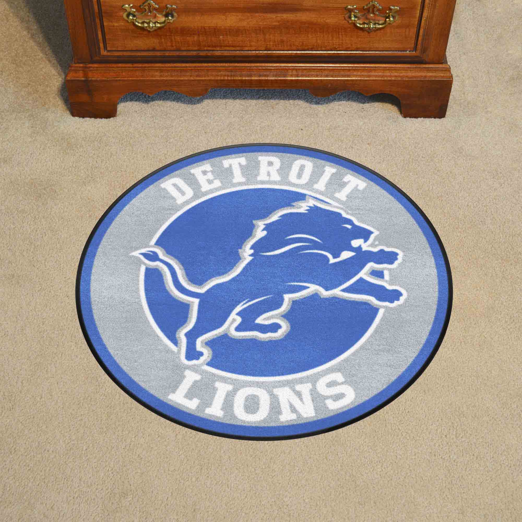 Detroit Lions Logo Roundel Mat - 27"