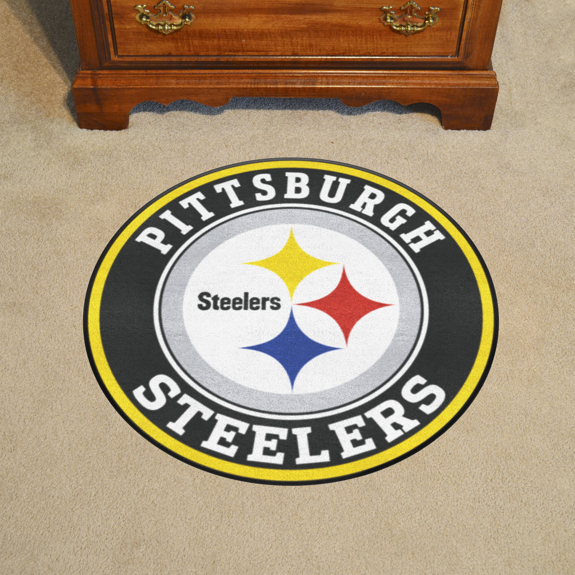 Pittsburgh Steelers Logo Roundel Mat - 27"
