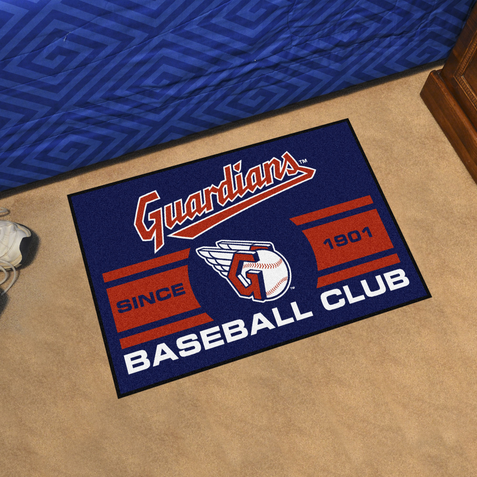 Cleveland Guardians Baseball Club Doormat â€“ 19 x 30