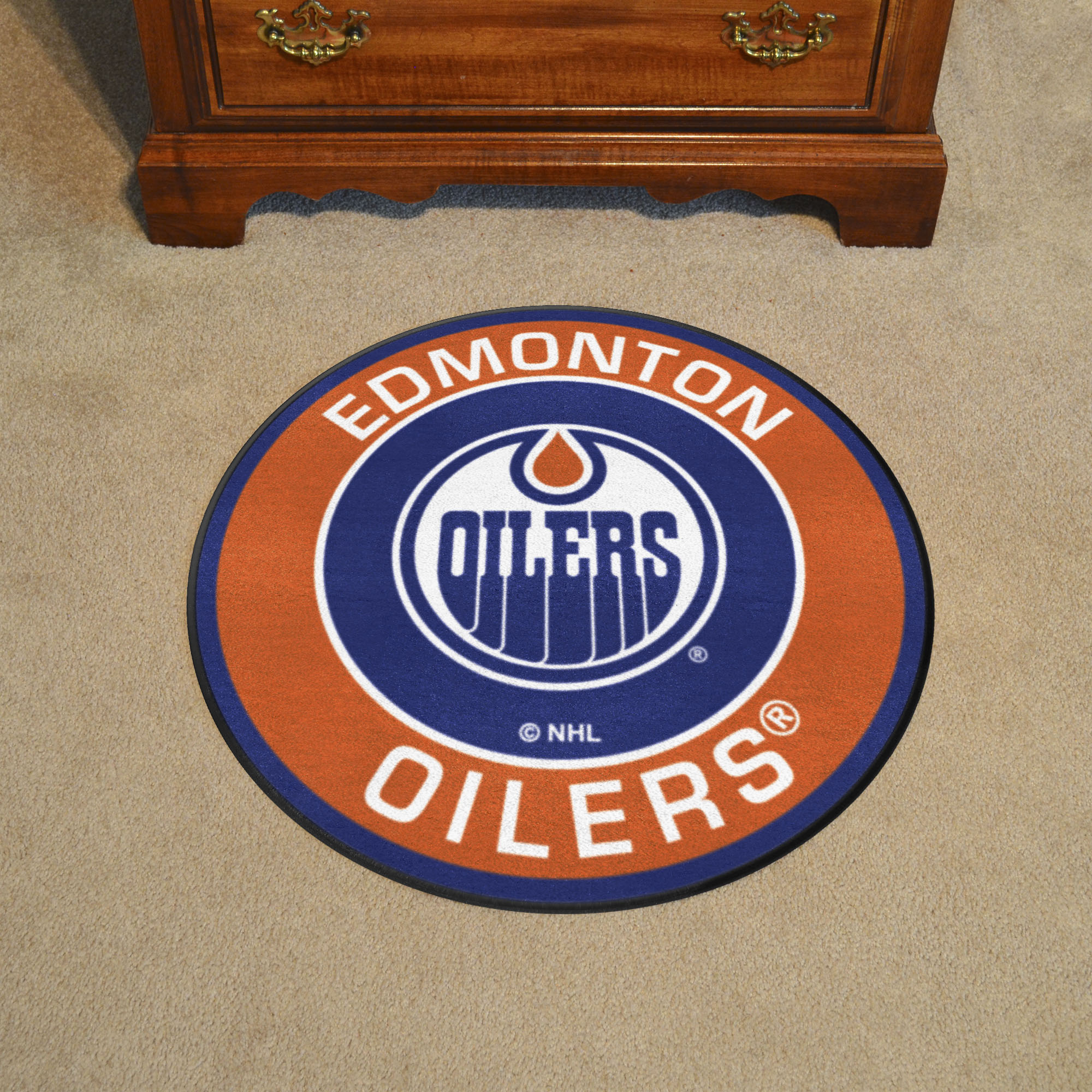 Edmonton Oilers Logo Roundel Mat - 27"