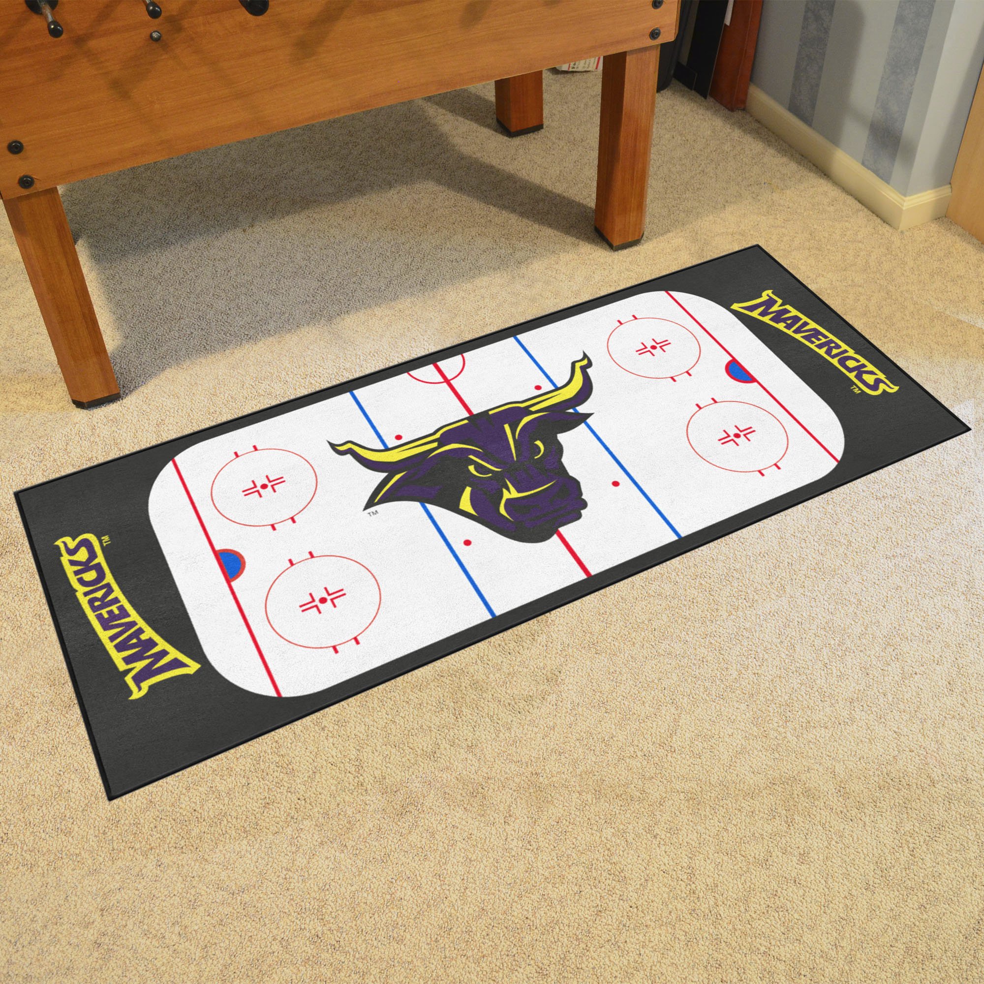 Minnesota State Mankato Mavericks Hockey Rink Runner Mat 29.5 x 72