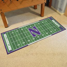 Northwestern Wildcats Field Runner Mat - Nylon 30 x 72