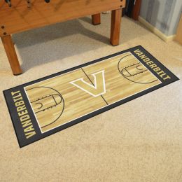 Vanderbilt Commodores Basketball Court Runner Mat - 30 x 72