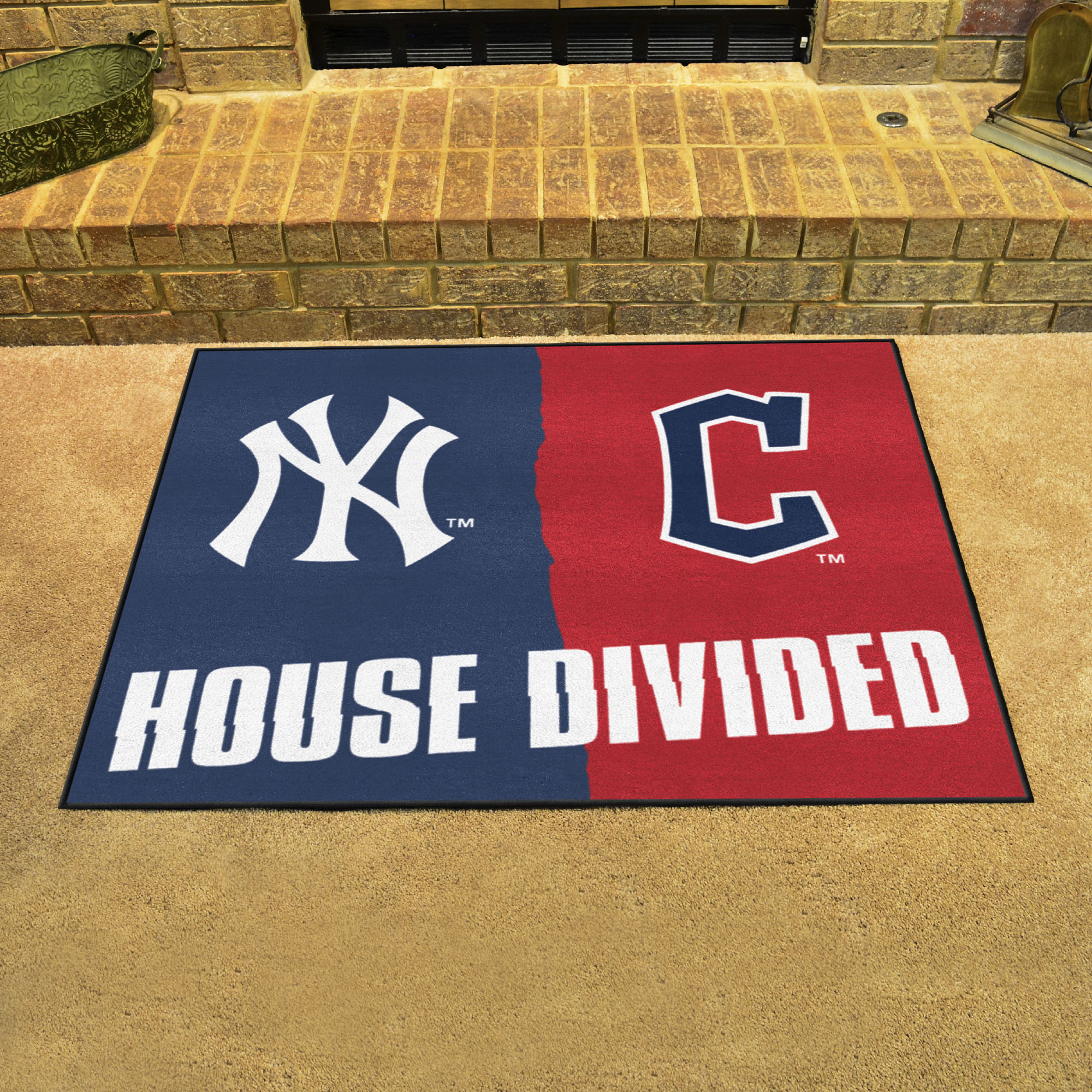 New York Yankees â€“ Cleveland Guardians House Divided Mat