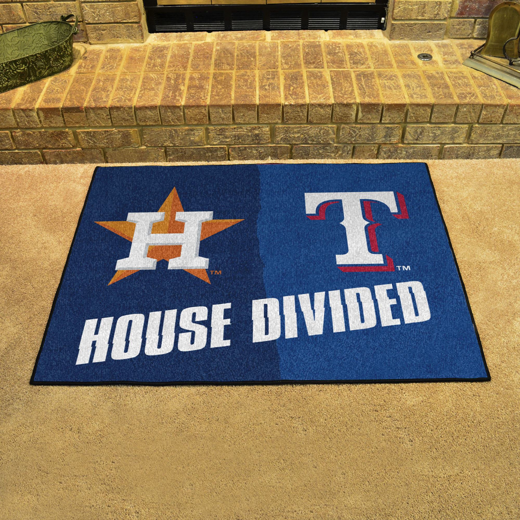 Houston Astros – Texas Rangers House Divided Mat
