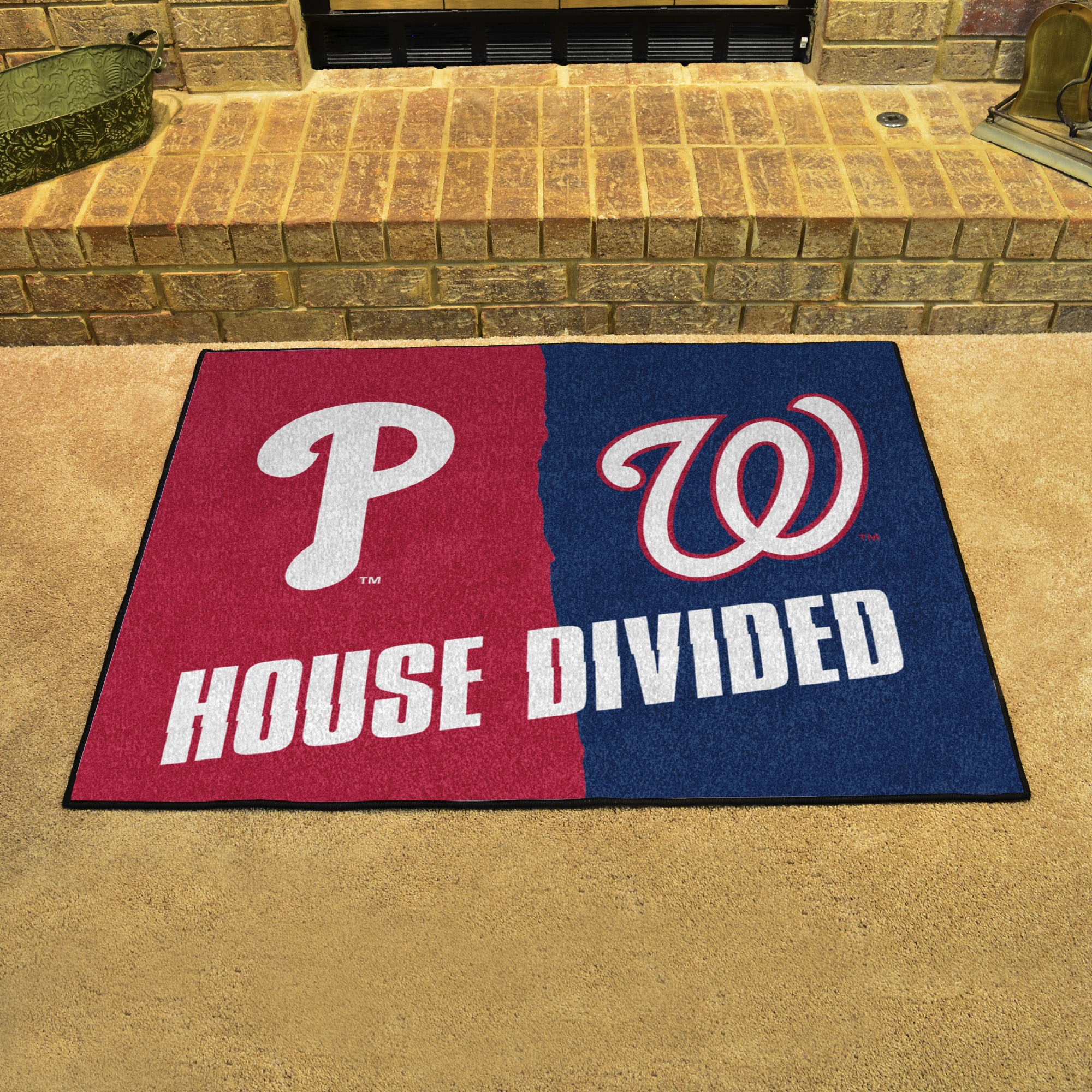 Philadelphia Phillies â€“ Washington Nationals House Divided Mat