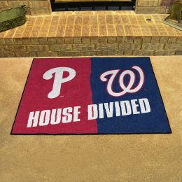 Philadelphia Phillies – Washington Nationals House Divided Mat