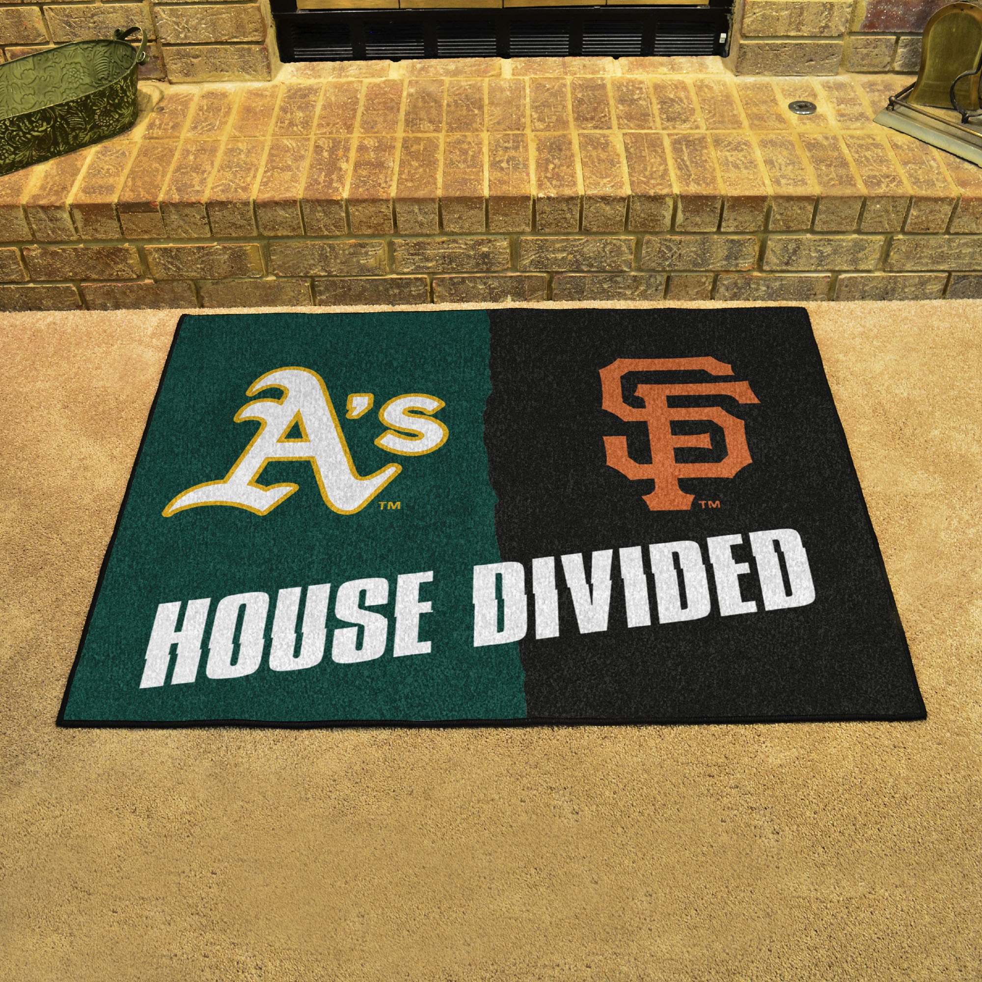 Oakland Athletics – San Francisco Giants House Divided Mat