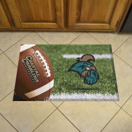 Coastal Carolina Chanticleers Football Scrapper Mat - 19 x 30 Rubber