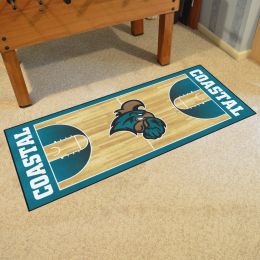 Coastal Carolina Chanticleers Basketball Court Runner Mat - 30 x 72