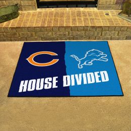 Bears - Lions House Divided Mat - 34 x 45