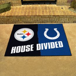 Steelers - Colts House Divided Mat - 34 x 45