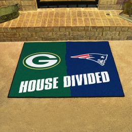 Packers - Patriots House Divided Mat - 34 x 45