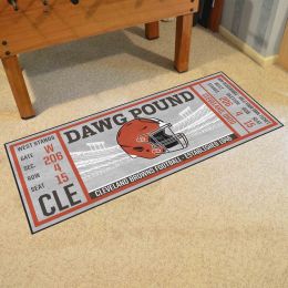 Cleveland Browns Ticket Runner Mat - 29.5 x 72