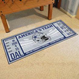 Dallas Cowboys Ticket Runner Mat - 29.5 x 72