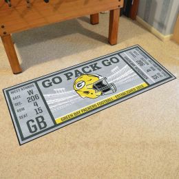 Green Bay Packers Ticket Runner Mat - 29.5 x 72