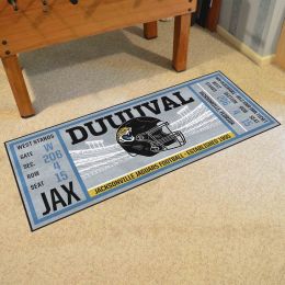 Jacksonville Jaguars Ticket Runner Mat - 29.5 x 72