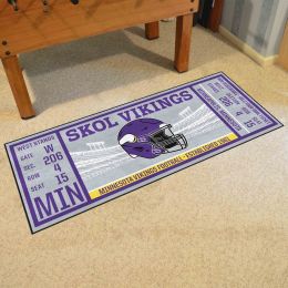 Minnesota Vikings Ticket Runner Mat - 29.5 x 72