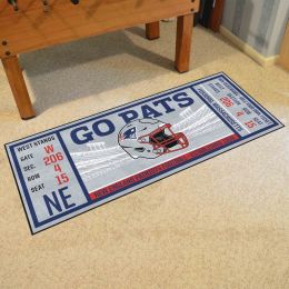 New England Patriots Ticket Runner Mat - 29.5 x 72