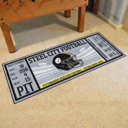 Pittsburgh Steelers Ticket Runner Mat - 29.5 x 72