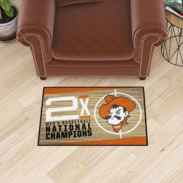 Oklahoma State Cowboys Dynasty Starter Doormat - 19 x 30