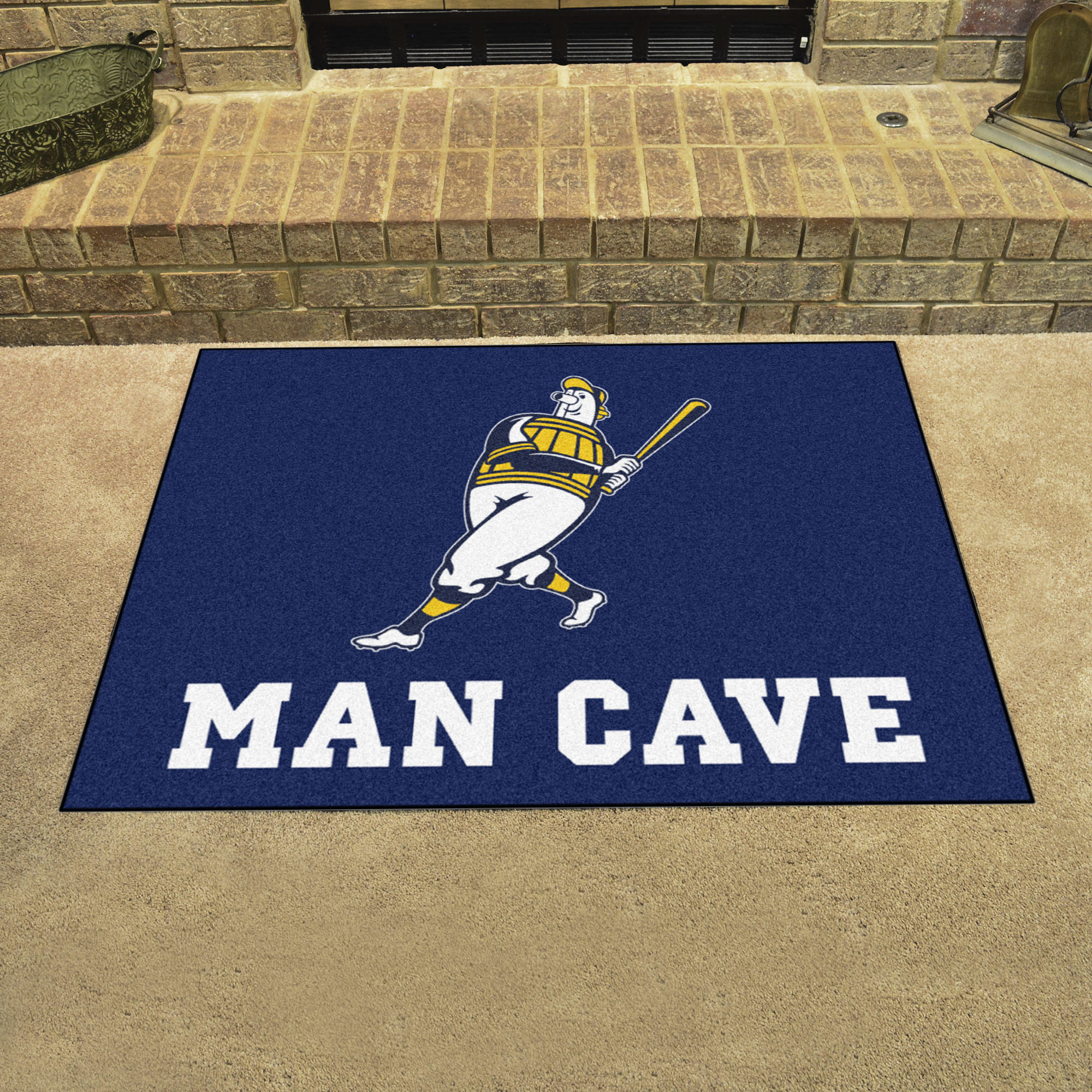 Milwaukee Brewers Man Cave All-Star Mat - 34 x 44.5
