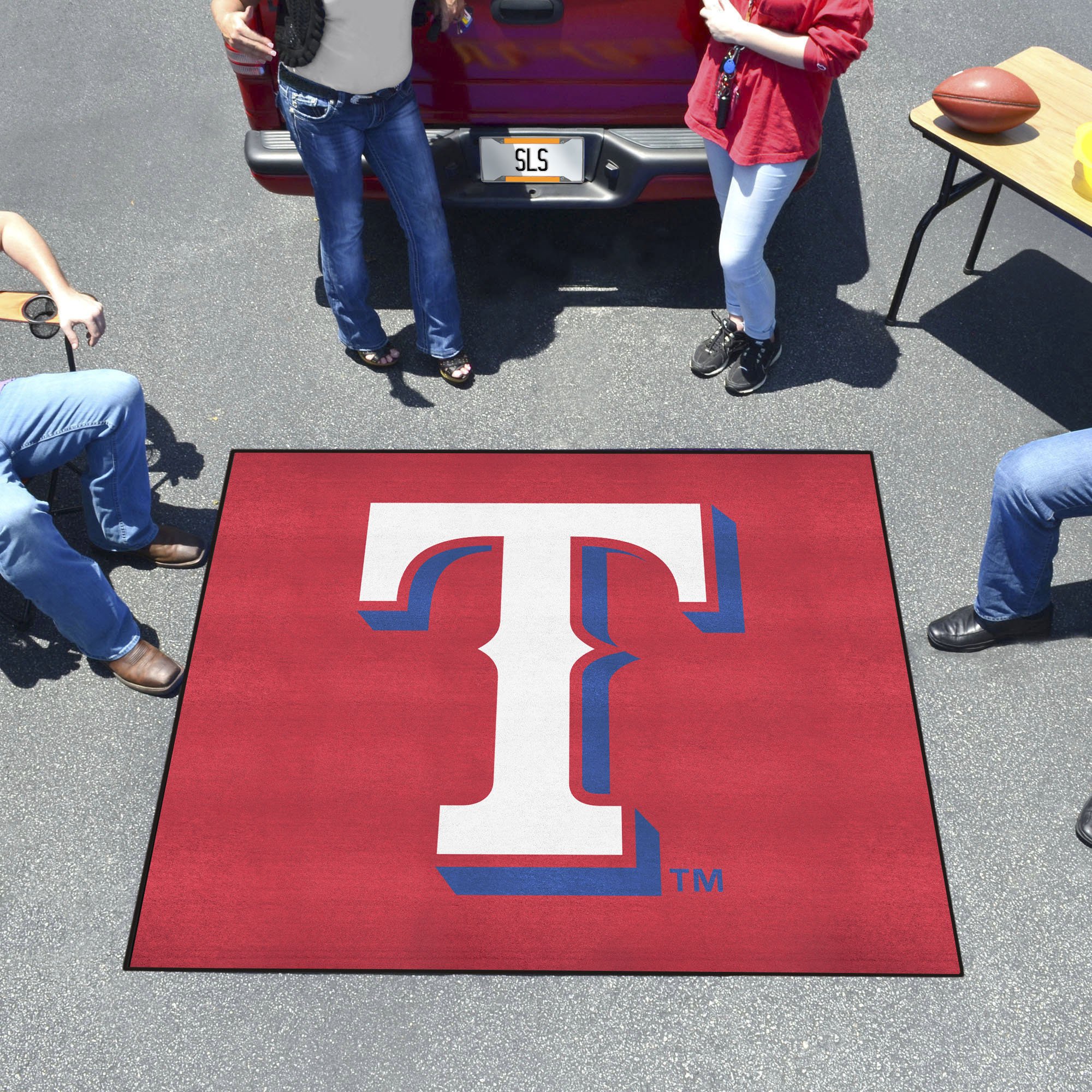 Texas Rangers Logo Tailgater Mat - 60 x 72