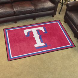 Texas Rangers Logo Area Rug - 4' x 6' Nylon