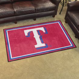 Texas Rangers Logo Area Rug - 4' x 6' Nylon