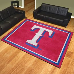 Texas Rangers Logo Area Rug - 8' x 10' Nylon