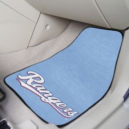 Texas Rangers 2-pc Carpet Car Mat Set