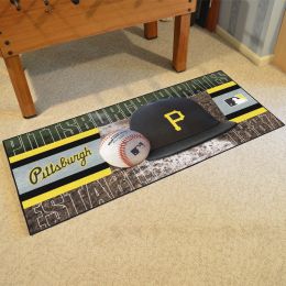 Pittsburgh Pirates Baseball Runner Mat -  30 x 72