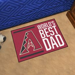 Arizona Diamondbacks D-backs World's Best Dad Starter Doormat - 19x30