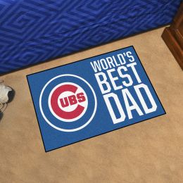 Chicago Cubs Cubs World's Best Dad Starter Doormat - 19x30