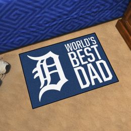 Detroit Tigers Tigers World's Best Dad Starter Doormat - 19x30
