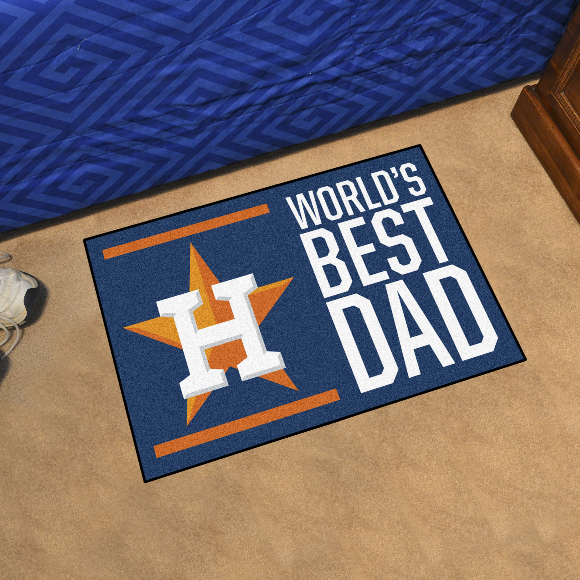 Houston Astros Astros World's Best Dad Starter Doormat - 19x30