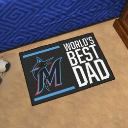 Miami Marlins Marlins World's Best Dad Starter Doormat - 19x30