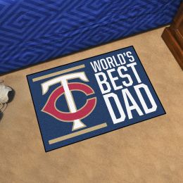 Minnesota Twins Twins World's Best Dad Starter Doormat - 19x30