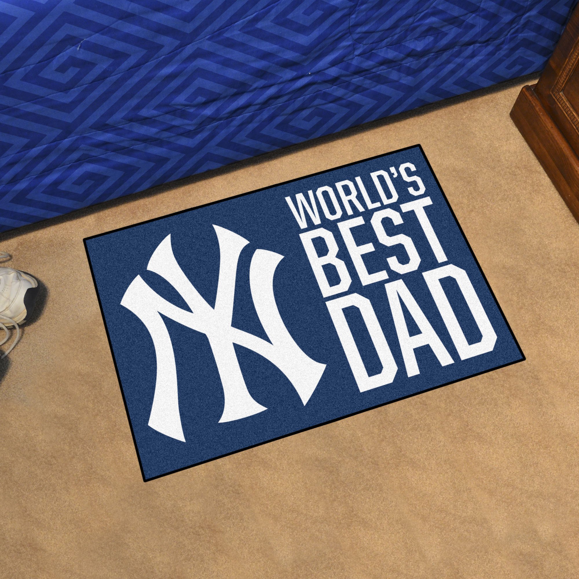 New York Yankees Yankees World's Best Dad Starter Doormat 19x30