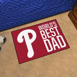 Philadelphia Phillies Phillies World's Best Dad Starter Doormat - 19x30