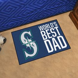 Seattle Mariners Mariners World's Best Dad Starter Doormat - 19x30